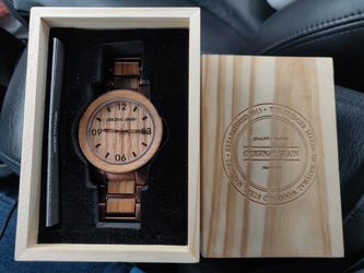 Original Grain Whiskey Barrel 47mm Men's Watch Bracelet Combo