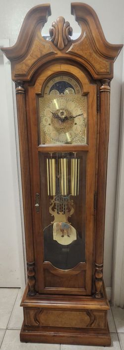 Grandfather Clock with Moon Phase Dial