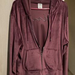 Victoria Secret Pink Velour Hoodie