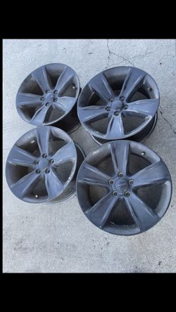 4 — 18x7.5 5x115 5x4.5 Stock Dodge Charger Challenger Chrysler 300 Malibu Equinox
