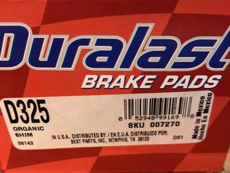 Duralast Brake Pads D325
