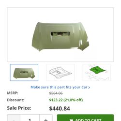 Tacoma Trd Pro/sport Hood Oem Unpainted 