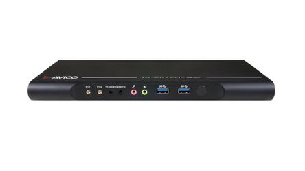 Avico Dual Monitor KVM Switch 2x2 HDMI 2.0 USB 3.0 4K@60Hz Seamless Switching