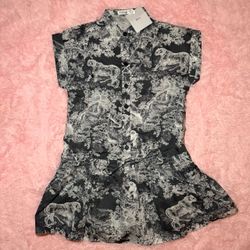 printed short-sleeve mini dress Dior