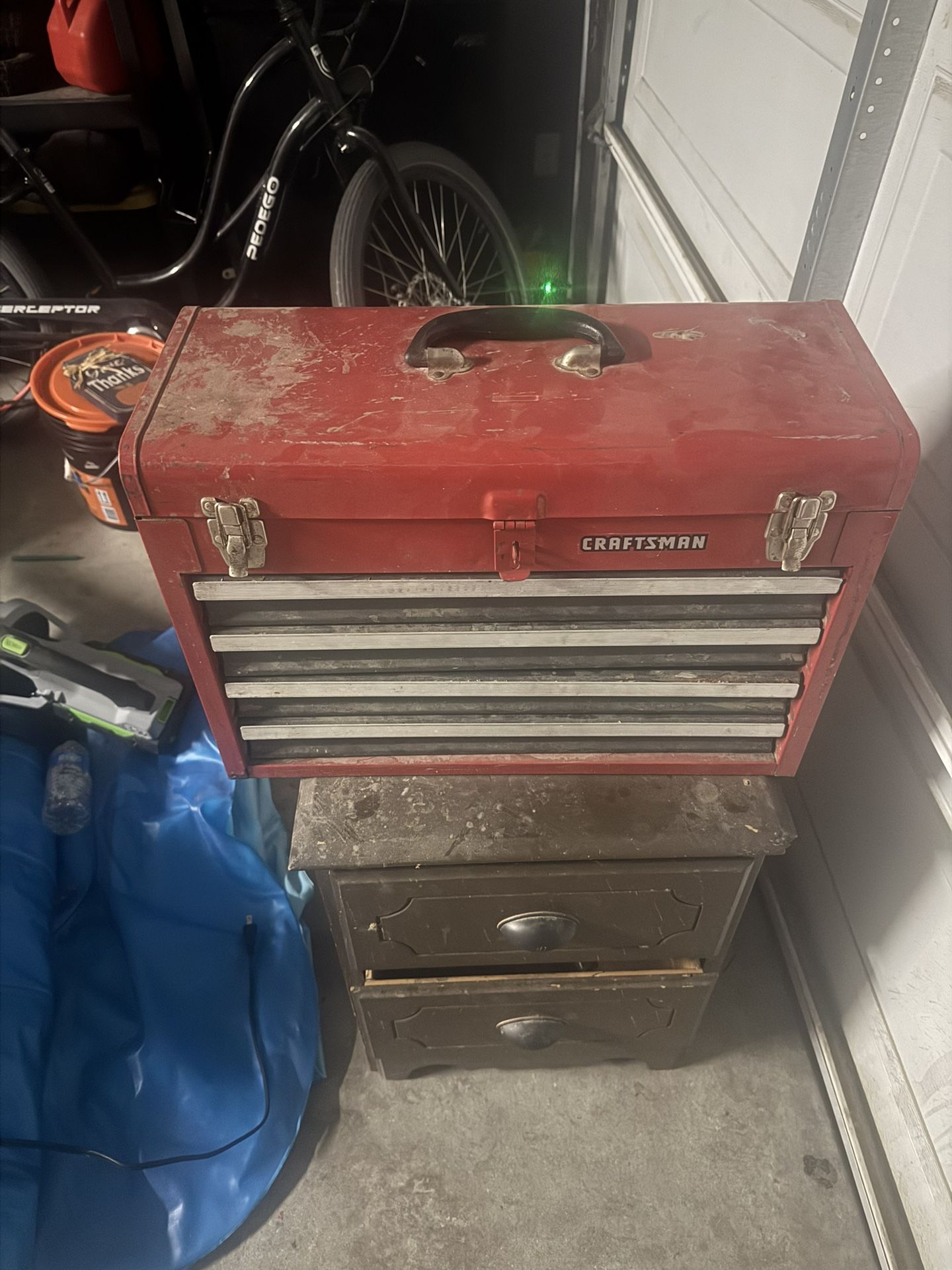 Craftsman Four Drawer Tool Box With Locking Lid