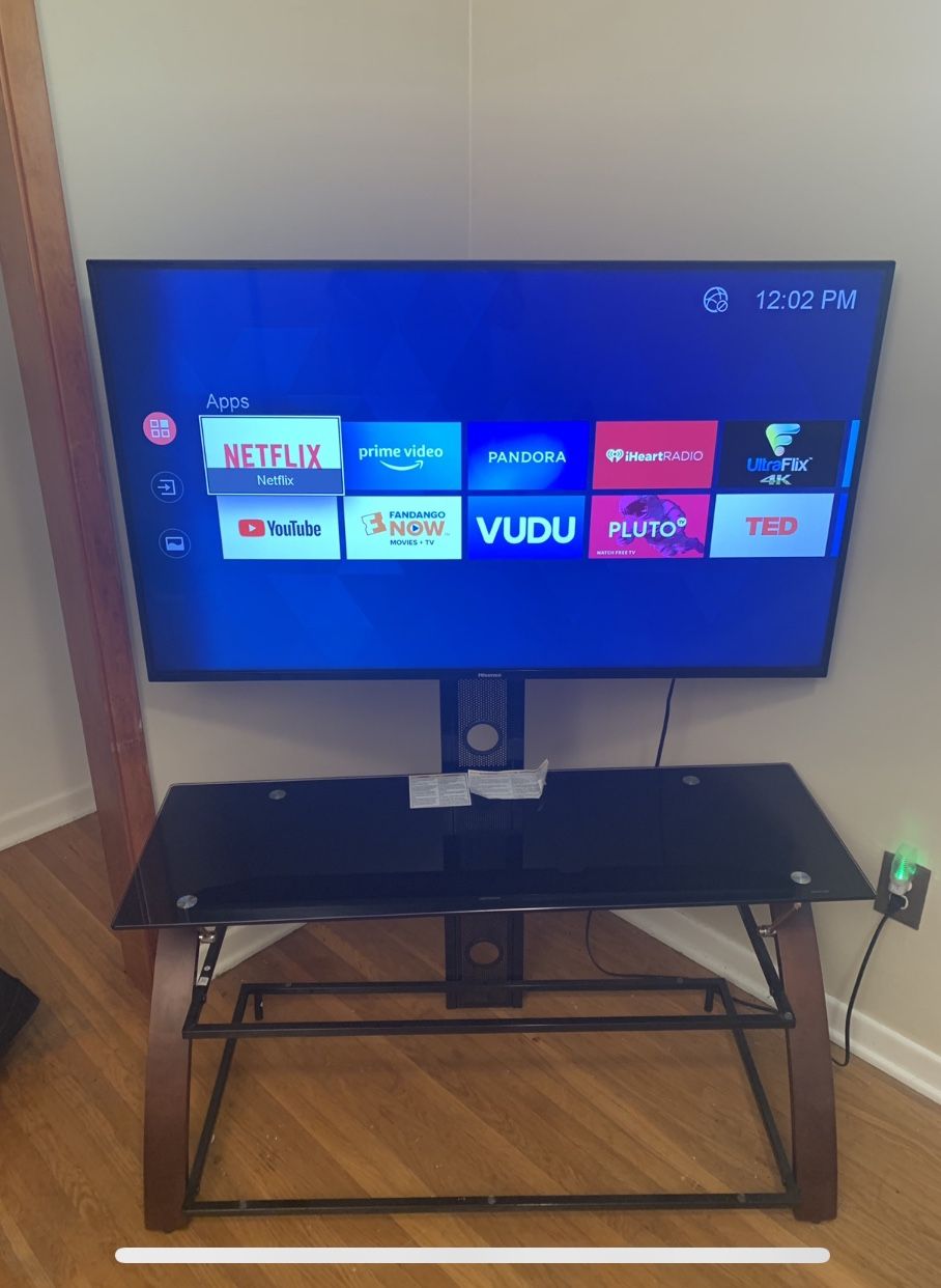 50” Hisense 4K Smart TV w/ remote (NO STAND)