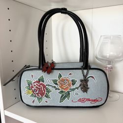 Ed Hardy Boxy Shoulder Bag
