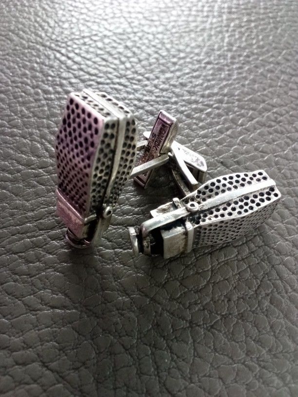 Vintage Sterling Silver Sailor Feniwicks Cufflinks 