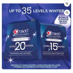 Crest 3D Whitestrips Professional Effects & Supreme Bright Whitening Kit, 20 Treatments