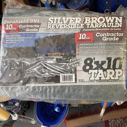 8’x10’ Contractor Grade Reversible Tarp 10mil