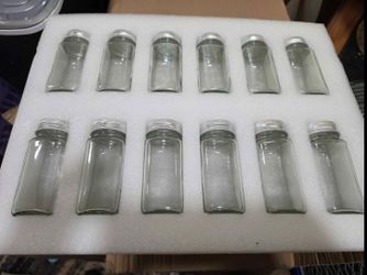 36 glass jar wall spice rack