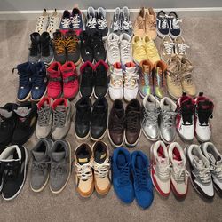 30 Pairs- Jordan, Nike + more. Size 8.5