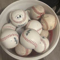 Baseballs (3$ each) leather and plastic your choice of ball