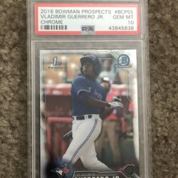 2016 Bowman Chrome Vladimir Guerrero JR PSA 10