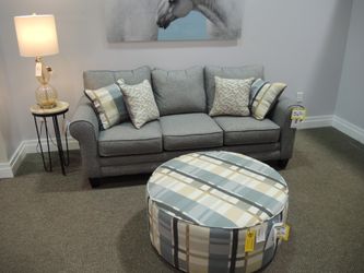 Fusion High Point Showroom Roll Arm Sofa