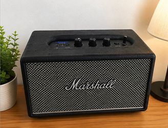 Marshall Acton III Bluetooth Speaker in Black.