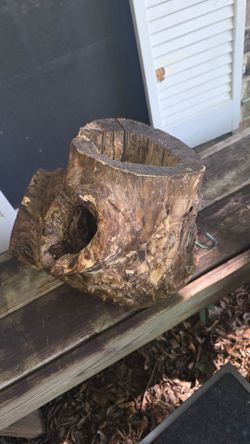 I have this unique piece of trunk dry ready to make anything you want