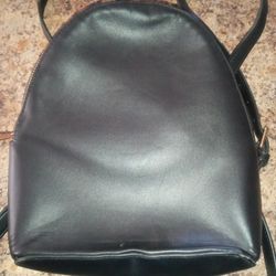 Black Backpack 2 Zippered Sides 
