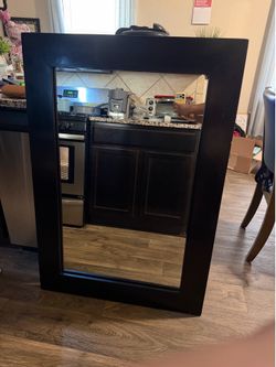 Wood Framed Wall Mirror