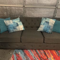 Modern grey sofa