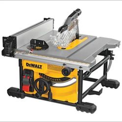 DEWALT DWE7485 8-1/4" Corded Electric Jobsite Table Saw With Aluminum Stand Mint