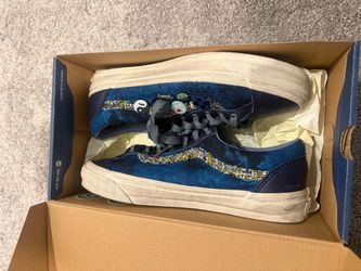 Mens vans old school hot navy size 10