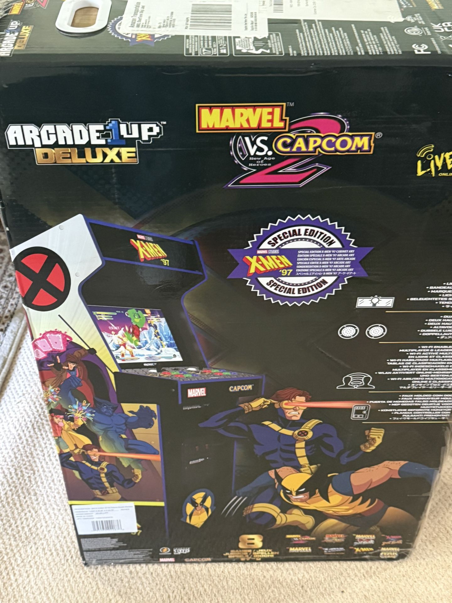 Arcade1Up Marvel Vs. Capcom 2 X-Men 97 Edition Brand New
