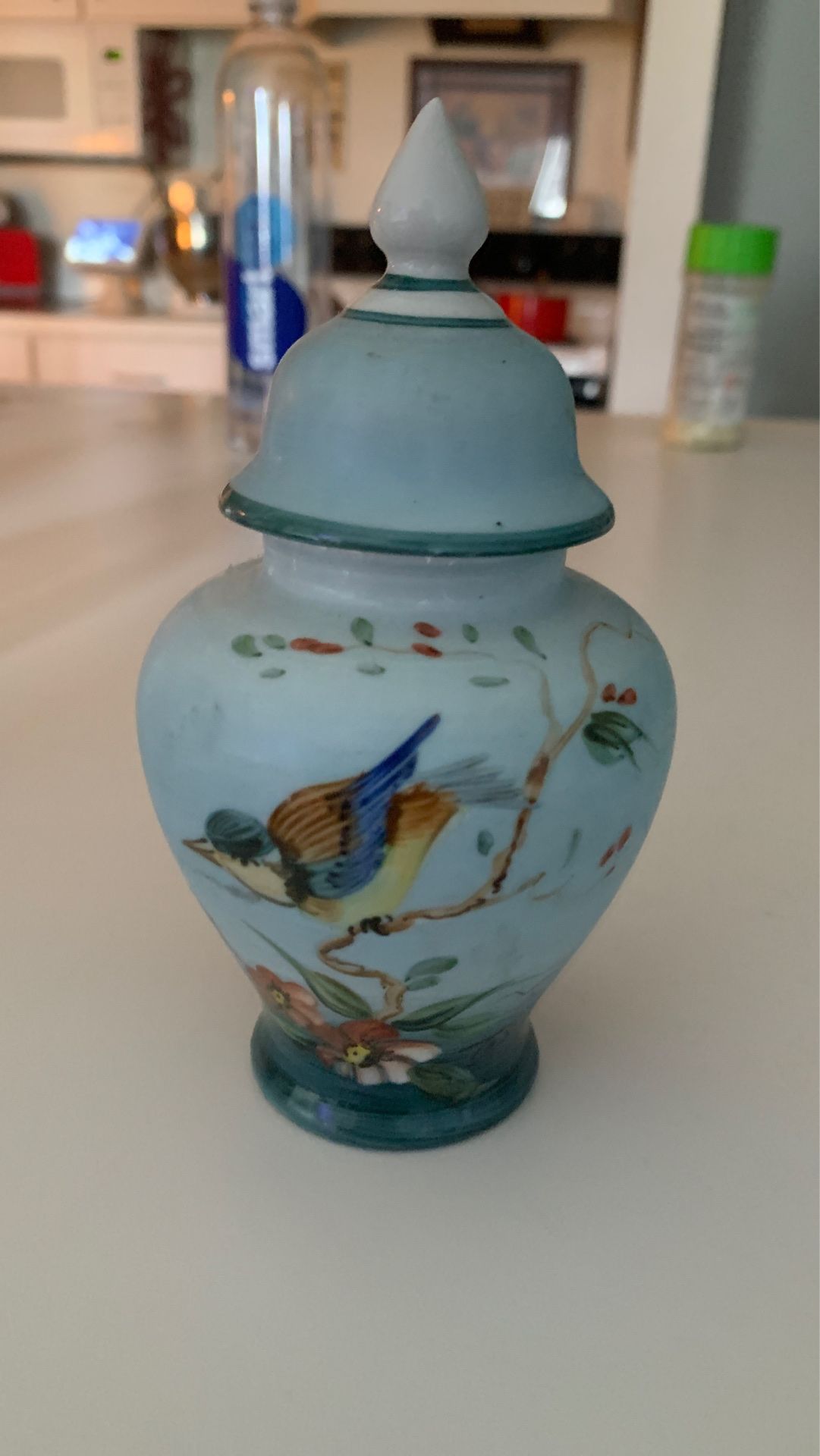 Beautiful hand painted Ginger jar made in Japan