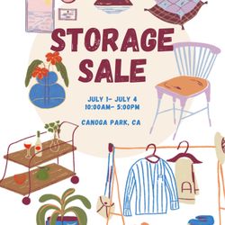 Storage Yard Sale! 7/1 Until Everything Is Sold