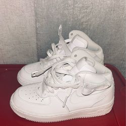 Nike Air Force 1 White High Top Sneakers for children New
