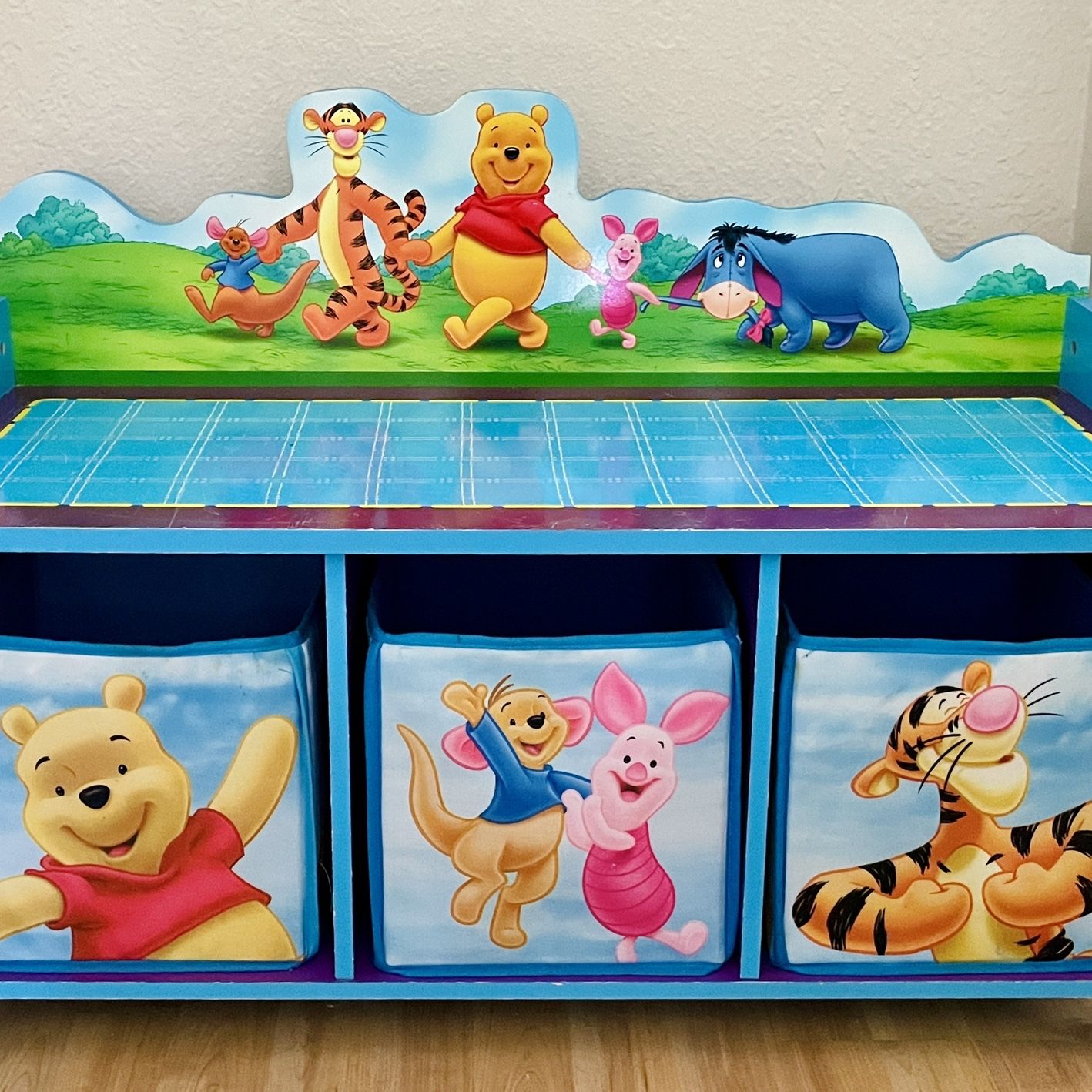 Winnie the pooh hotsell toy box bench