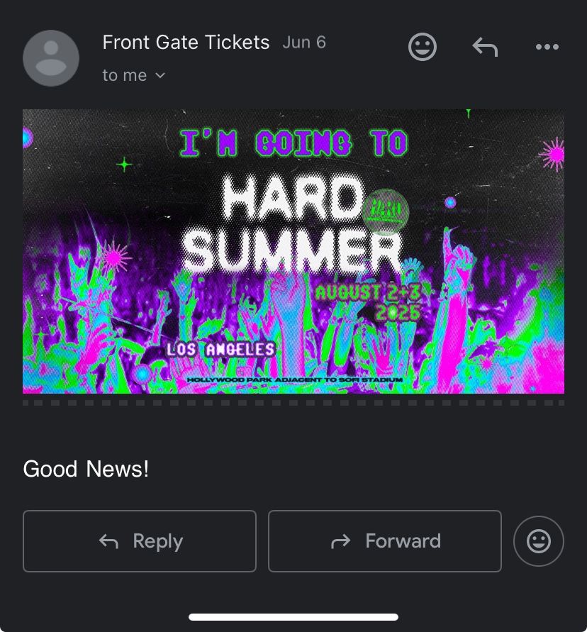 Hard Summer GA ticket