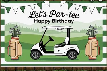 Golf Party Backdrop