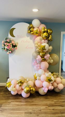 Backdrops And Balloon Garlands