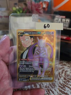 Pokemon TCG team rockets mewtwo EX Gold #240