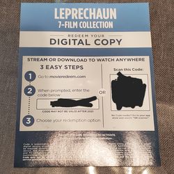 Leprechaun Collection 1-7 Bluray Digital Code