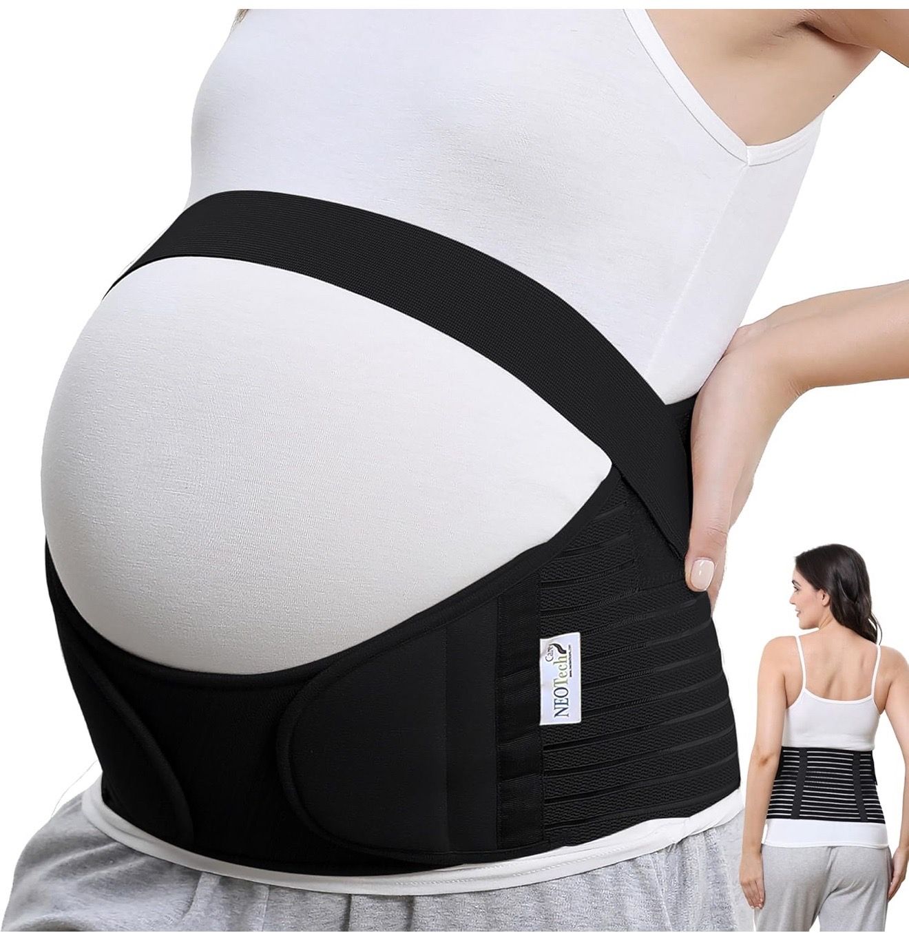 Brand New (Size: Small) NeoTech Care Maternity Pregnancy Support Maternity Belt, Waist/Back/Abdomen Band, Belly Brace (Black Color)