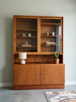 Mid century Poul Hundevad Danish teak hutch