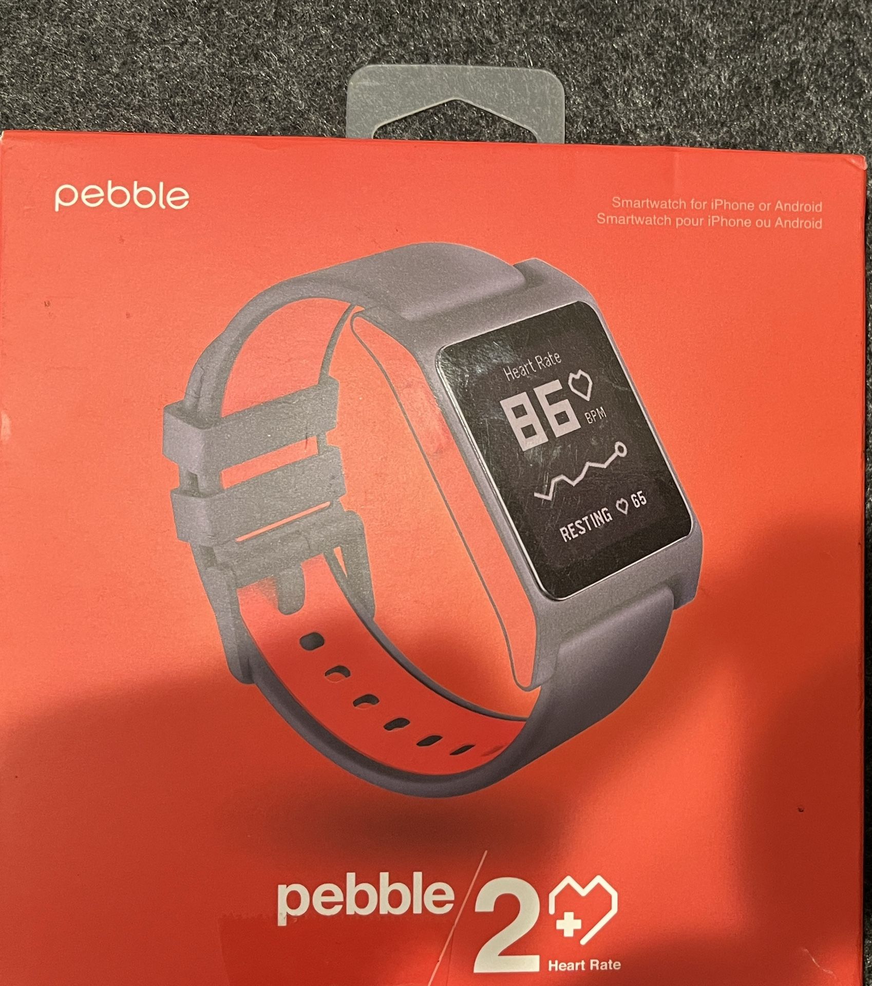 *NEW OPEN BOX* Pebble 2+ Heart Rate Smartwatch (1002-00065) - Smart Watch HR