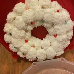 Xmas Wreath And Wreath Container