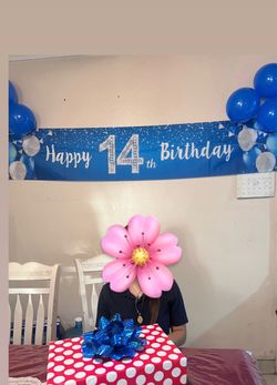 Happy 14th Birthday Party Banners