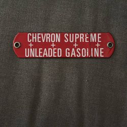 Porcelain Gas Pump Tag