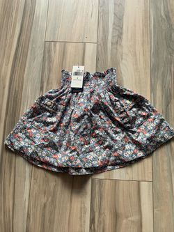 Polo Ralph Lauren - Girls Floral Smocked Poplin Skirt 4T