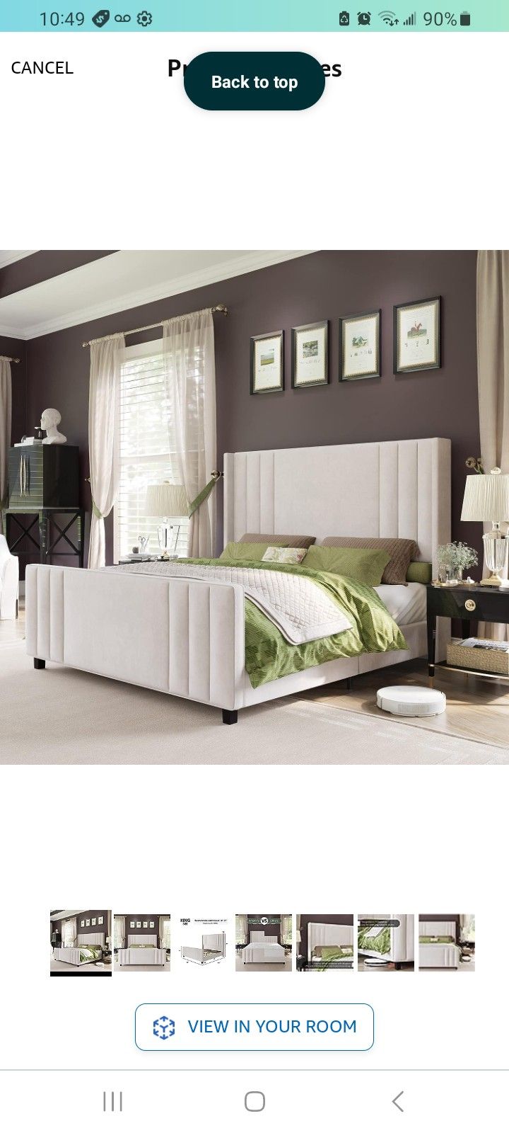 NEW IN BOX! Amerilife Queen Bedframe