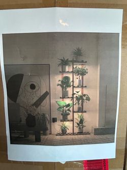 Shelf with LED Lights Book or plant shelf brand  New