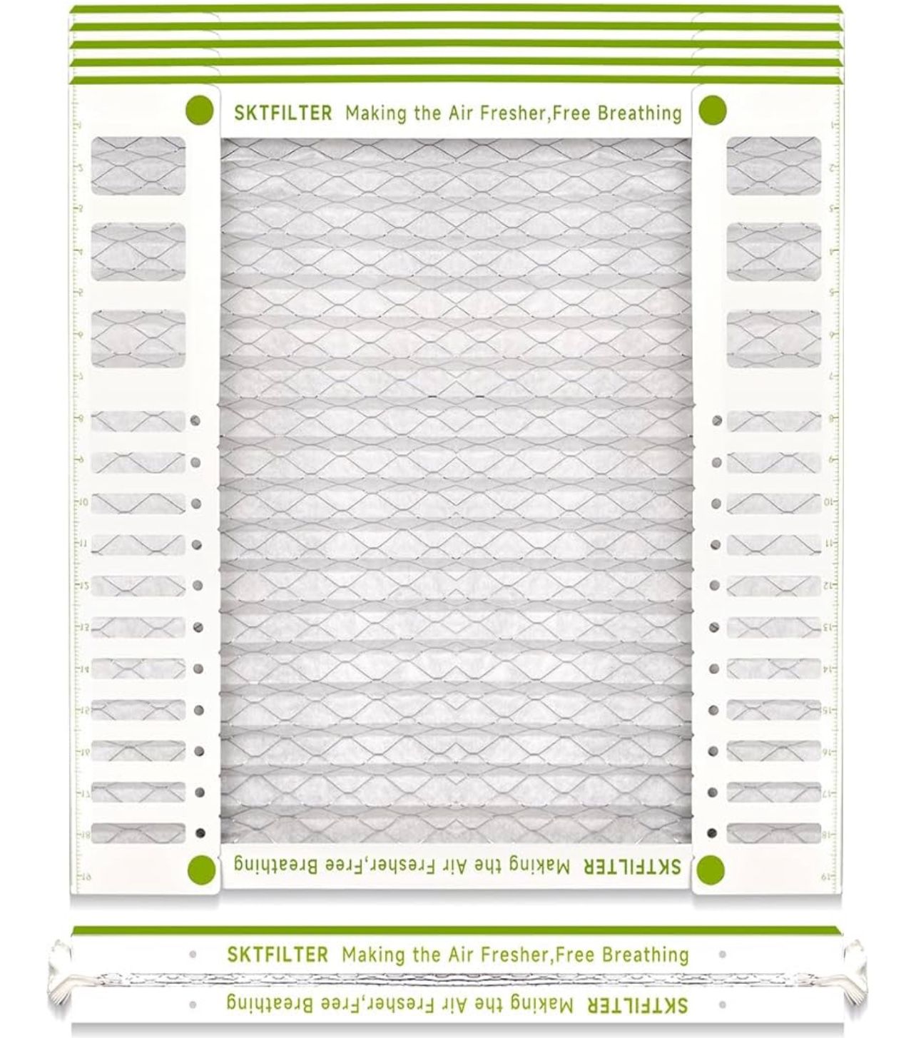 AC Furnace Air Filter MERV 13 Comparable with HVAC Air Condition cabin Vent Fan 23.43"x23.43"x0.75" 6 Packs
