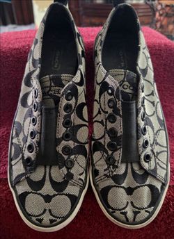 Coach signature shoes, size 7.