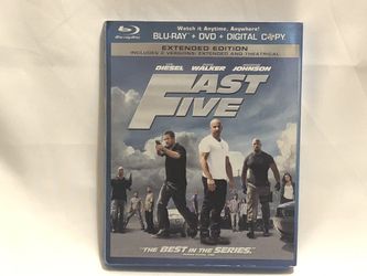 Fast Five blu-Ray, dvd, digital