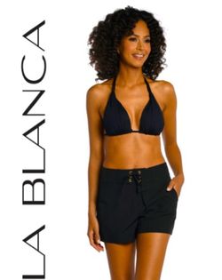 La Blanca All Aboard 3" Inseam Board Short Black Size Small