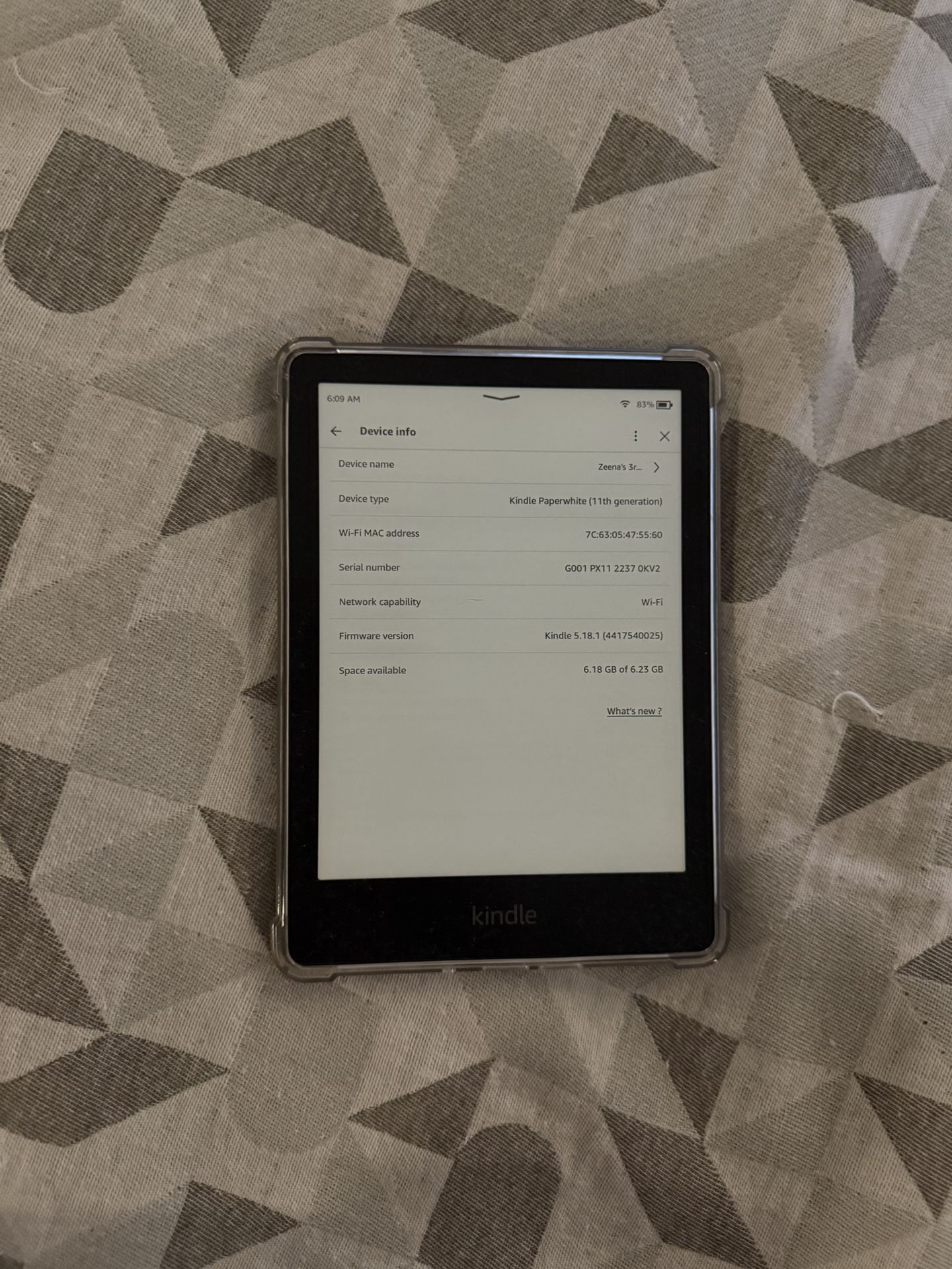 Kindle Paperwhite 11th Gen